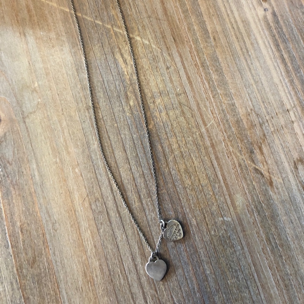 Tiffany & Co Double Heart Sterling Silver Necklace